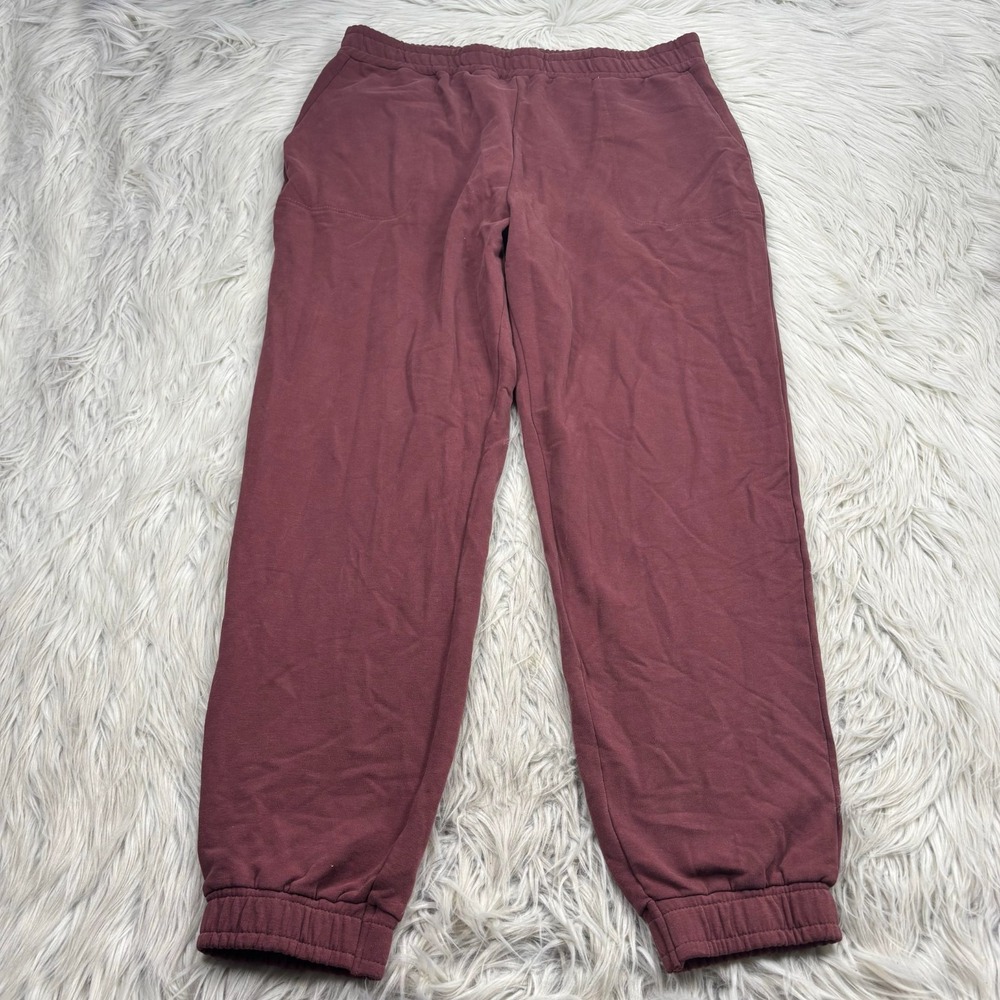 Glyder Women's XL Brick Red Sweatpants Pockets Lounge Gym‎ Cozycore
